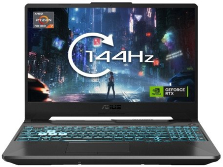 Laptopuri pentru Grafica si Design - Laptop ASUS TUF Gaming A15, 15.6" Full HD, AMD Ryzen™ 7 7435HS pana la 4.5 GHz, 16 GB RAM DDR5, 512 GB SSD, NVIDIA® GeForce® RTX 3050 4 GB, Windows 11 Home, Graphite Black
