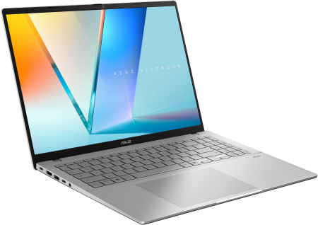 Laptop ASUS Vivobook S16, 16" WUXGA, Intel® Core™ 5 210H pana la 4.8 GHz, 16 GB RAM DDR5, 512 GB SSD, Intel® UHD Graphics, Windows 11 Home, Cool Silver [1]