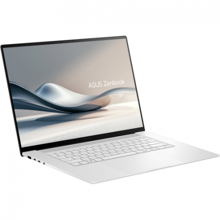 Laptop ASUS Zenbook S16, 16" 3K Touchscreen, AMD Ryzen™ AI 9 HX 370 pana la 5.1 GHz, 32 GB RAM LPDDR5x, 1 TB SSD, AMD Radeon 890M, Windows 11 Pro, Scandinavian White [1]