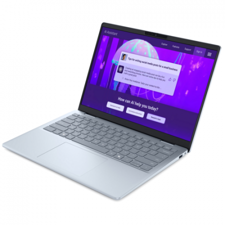 Laptop DELL 14 Plus, 14" 2.5K, Intel® Core™ Ultra 7 256V pana la 4.8 GHz, 16 GB RAM LPDDR5x, 1 TB SSD, Intel Arc Graphics, Windows 11 Home, Ice Blue [2]