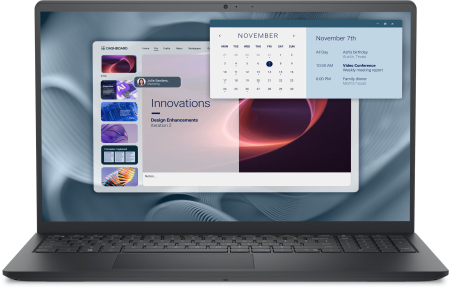 Laptopuri - Laptop Dell Pro 15 Essential, 15.6" Full HD, Intel® Core™ i3 100U pana la 4.7 GHz, 8 GB RAM DDR5 4400, Intel Graphics, Ubuntu Linux, Carbon Black