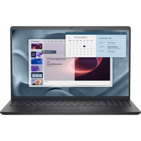 Laptopuri - Laptop Dell Pro 15 Essential, 15.6" Full HD, Intel® Core i7 1355U pana la 5 GHz, 16 GB RAM DDR5 5200, 512 GB SSD, Intel Iris Xᵉ Graphics, Windows 11 Pro, Carbon Black