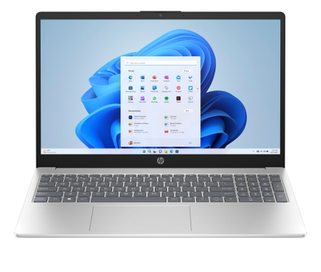 Laptopuri - Laptop HP 15, 15.6" Full HD, Intel® Core™ Ultra 5 125H pana la 4.5 GHz, 24 GB RAM DDR5 5600, 512 GB SSD, Intel Arc Graphics, Windows 11 Home, Natural Silver