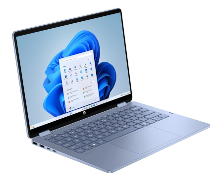 Laptop HP OmniBook 5 Flip, 14" 2K Touchscreen, Intel® Core™ 5 120U pana la 5 GHz, 16 GB RAM LPDDR5 5200, 512 GB SSD, Intel® Graphics, Windows 11 Home, Sky Blue [1]