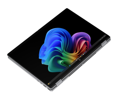 Laptop HP OmniBook X Flip, 16" 2K Touchscreen, AMD Ryzen™ AI 5 340 pana la 4.8 GHz, 16 GB RAM LPDDR5x 7500, 1 TB SSD, AMD Radeon Graphics, Windows 11 Home, Meteor Silver [4]