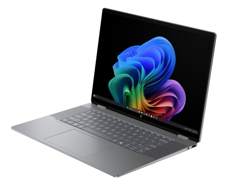 Laptop HP OmniBook X Flip, 16" 2K Touchscreen, AMD Ryzen™ AI 5 340 pana la 4.8 GHz, 16 GB RAM LPDDR5x 7500, 1 TB SSD, AMD Radeon Graphics, Windows 11 Home, Meteor Silver [3]