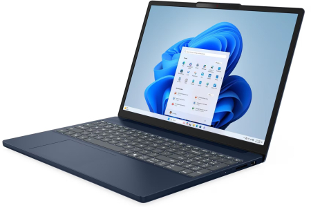 Laptop Lenovo IdeaPad Slim 3, 15.3" WUXGA, AMD Ryzen™ 5 150 pana la 4.55 GHz, 16 GB RAM DDR5 4800, 512 GB SSD, AMD Radeon, Windows 11 Home, Cosmic Blue [1]