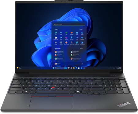 Laptopuri Touchscreen - Laptop Lenovo ThinkPad E16, 16" WUXGA Touchscreen, AMD Ryzen™ 7 7735U pana la 4.75 GHz, 16 GB RAM DDR5 4800, 1 TB SSD, AMD Radeon, Windows 11 Pro, Graphite Black