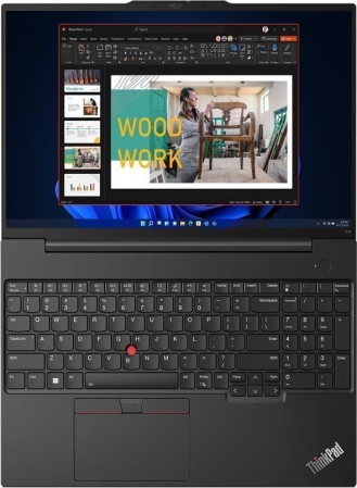 Laptop Lenovo ThinkPad E16 G1, 16" WUXGA, Intel® Core™ i5 1335U pana la 4.6 GHz, 16 GB RAM DDr4 3200, 256 GB SSD, Intel Iris Xᵉ Graphics, Windows 11 Pro, Graphite Black [3]