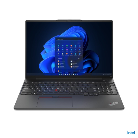 Laptopuri - Laptop Lenovo ThinkPad E16 G1, 16" WUXGA Touchscreen, Intel® Core™ i5 1335U pana la 4.6 GHz, 16 GB RAM DDR4 3200, 512 GB SSD, Intel Iris Xᵉ Graphics, Windows 11 Pro, Graphite Black