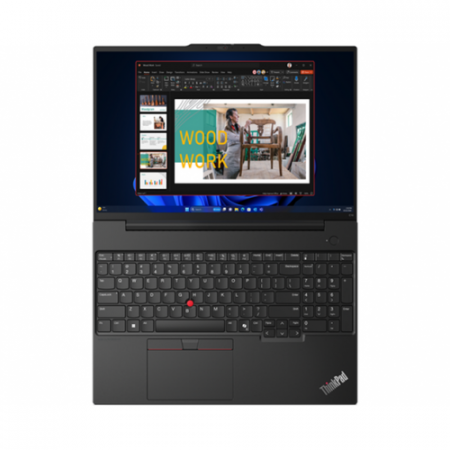 Laptop Lenovo ThinkPad E16 G2, 16" WUXGA, Intel® Core™ Ultra 5 125U pana la 4.3 GHz, 16 GB RAM DDR5 5600, 512 GB SSD, Intel Graphics, Windows 11 Pro, Graphite Black [3]