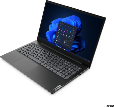 Laptop Lenovo V15 G4, 15.6" Full HD, AMD Ryzen™ 7 7730U pana la 4.5 GHz, 16 GB RAM DDR5, 512 GB SSD, AMD Radeon, Free Dos, Business Black [2]
