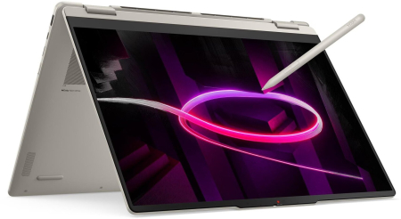 Laptopuri Touchscreen - Laptop Lenovo Yoga 7, 16" WUXGA Touchscreen, AMD Ryzen™ AI 7 445 pana la 4.6 GHz, 16 GB RAM LPDDR5x 8000, 512 GB SSD, AMD Radeon, Windows 11 Home, Seashell