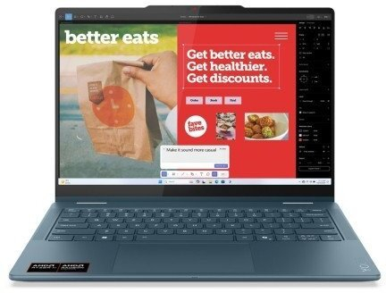 Laptop Lenovo Yoga 7 Hybrid (2-in-1), 14" WUXGA Touchscreen, AMD Ryzen™ AI 5 340 pana la 4.8 GHz, 16 GB RAM LPDDR5 6400, 512 GB SSD, AMD Radeon 840M, Windows 11 Home, Tidal Teal [3]