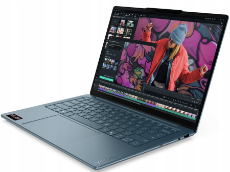 Laptop Lenovo Yoga Slim 7, 14" WUXGA, AMD Ryzen™ AI 5 340 pana la 4.8 GHz, 16 GB RAM LPDDR5x 7500, 512 GB SSD, AMD Radeon 840M, Windows 11 Home, Tidal Teal [3]