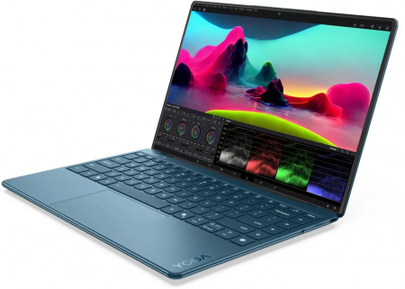 Laptop Lenovo Yoga Slim 9, 14" WQUXGA Touchscreen, Intel® Core™ Ultra 7 258V pana la 4.8 GHz, 32 GB RAM LPDDR5x 8533, 1 TB SSD, Intel Arc Graphics 140V, Windows 11 Home, Tidal Teal [2]