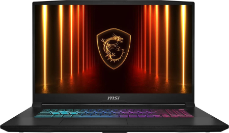 Laptopuri pentru Editare Video - Laptop MSI Katana 17 HX, 17.3" QHD+, Intel® Core™ i7 14650HX pana la 5.2 GHz, 16 GB RAM DDR5 5600, 1 TB SSD, NVIDIA® GeForce® RTX 5070 8 GB, Free Dos, Black