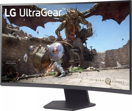 Monitor Gaming Curbat LG 32GS60QC-B, 31.5" QHD 2560 x 1440, VA, 1 ms, 180 Hz, Black [2]