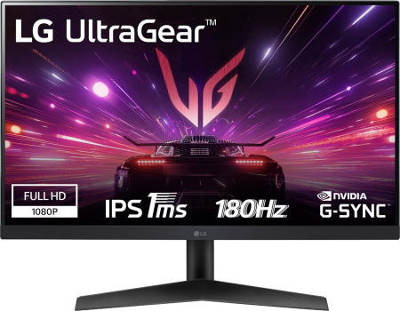 Monitoare - Monitor Gaming LG 24GS60F-B, 24" Full HD 1920 x 1080, 1 ms, IPS, 180 Hz, Black