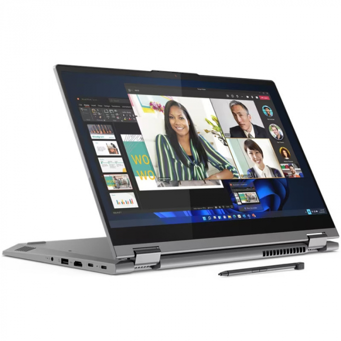 Laptop Lenovo ThinkBook 14s Yoga G3 IRU, Intel Core i7-1355U, 14inch Touch, RAM 16GB, SSD 512GB, Intel Iris Xe Graphics, Windows 11 Pro, Mineral Grey [3]