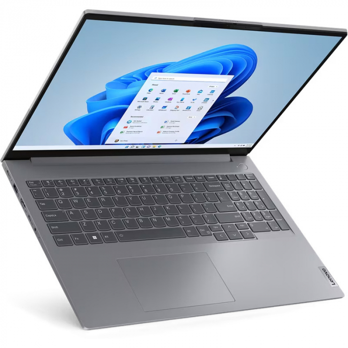 Laptop Lenovo ThinkBook 16 G6 ABP, AMD Ryzen 5 7530U, 16inch, RAM 16GB, SSD 512GB, AMD Radeon Graphics, No OS, Arctic Grey [7]