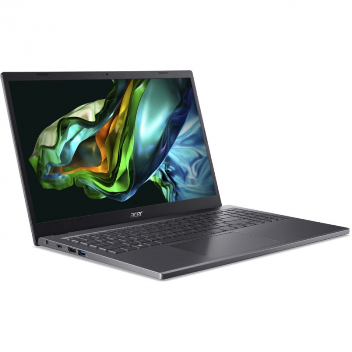 Laptop Acer Aspire 5 A515-58M, Intel Core i5-1335U, 15.6inch, RAM 16GB, SSD 512GB, Intel Iris Xe Graphics, No OS, Steel Grey [4]