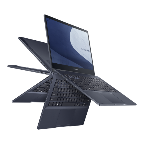 Laptop 2-in-1 ASUS ExpertBook B5 Flip B5302FBA-LG0350X, Intel Core i7-1255U, 13.3inch Touch, RAM 24GB, SSD 512GB, Intel Iris Xe Graphics, Windows 11 Pro, Star Black [7]