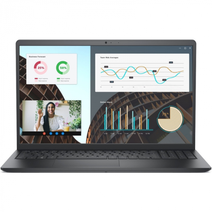 Laptop Dell Vostro 3530, Intel Core i7-1355U, 15.6inch, RAM 16GB, SSD 512GB, nVidia GeForce MX550 2GB, Windows 11 Pro, Titan Gray [7]