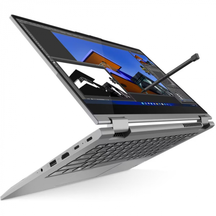 Laptop Lenovo ThinkBook 14s Yoga G3 IRU, Intel Core i7-1355U, 14inch Touch, RAM 16GB, SSD 512GB, Intel Iris Xe Graphics, Windows 11 Pro, Mineral Grey [2]