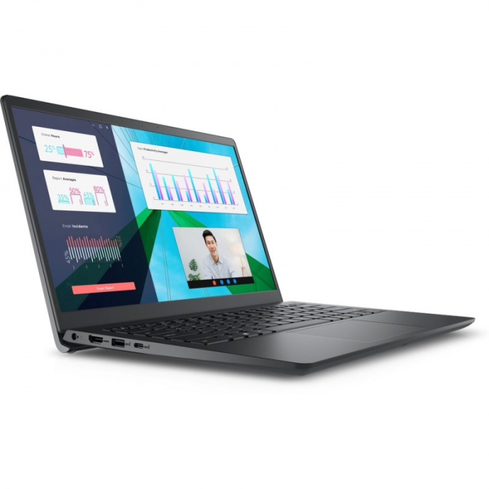 Laptop Dell Vostro 3430, Intel Core i3-1305U, 15.6inch, RAM 8GB, SSD 256GB, Intel UHD Graphics, Windows 11 Pro, Carbon Black [7]