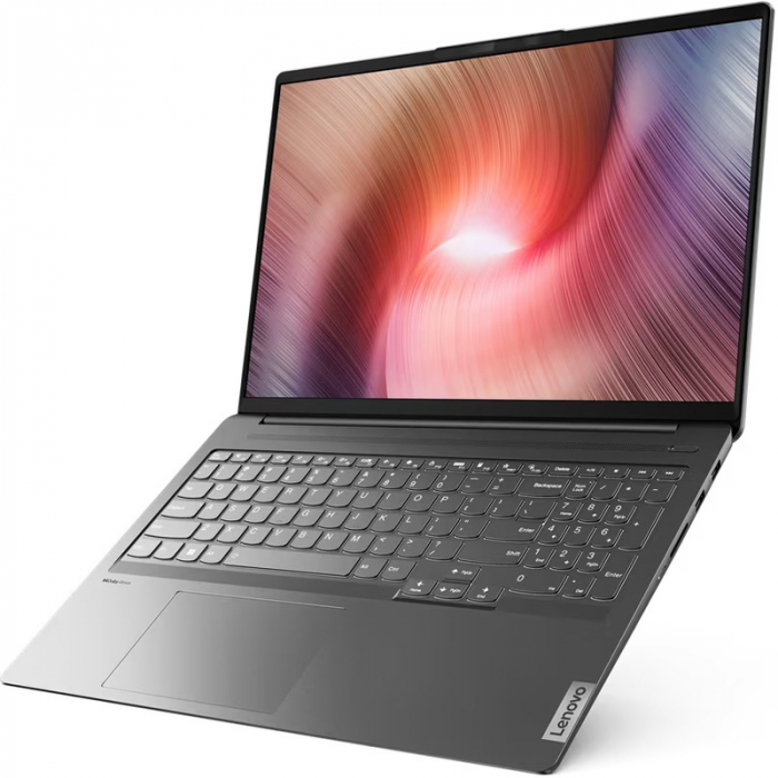 Laptop Lenovo IdeaPad 5 Pro 16ARH7, AMD Ryzen 5 6600HS, 16inch, RAM 16GB, SSD 1TB, AMD Radeon 660M Graphics, No OS, Storm Grey [5]