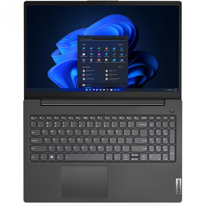 Laptop Lenovo V15 G4 IAH, Intel Core i5-12500H, 15.6inch, RAM 8GB, SSD 512GB, Intel Iris Xe Graphics, No OS, Business Black [2]