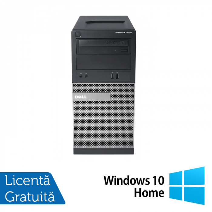 Calculator Dell OptiPlex 390 Tower, Intel Core i3-2100 3.10GHz, 4GB DDR3, 500GB SATA, DVD-RW + Windows 10 Home [1]