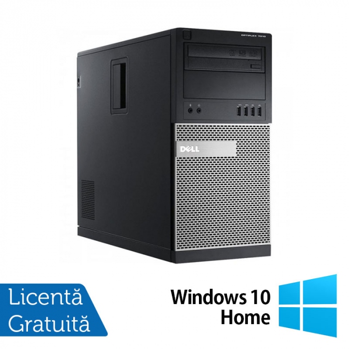 Calculator Dell OptiPlex 7010 Tower, Intel Core i3-3220 3.30GHz, 4GB DDR3, 500GB SATA, DVD-RW + Windows 10 Home [1]