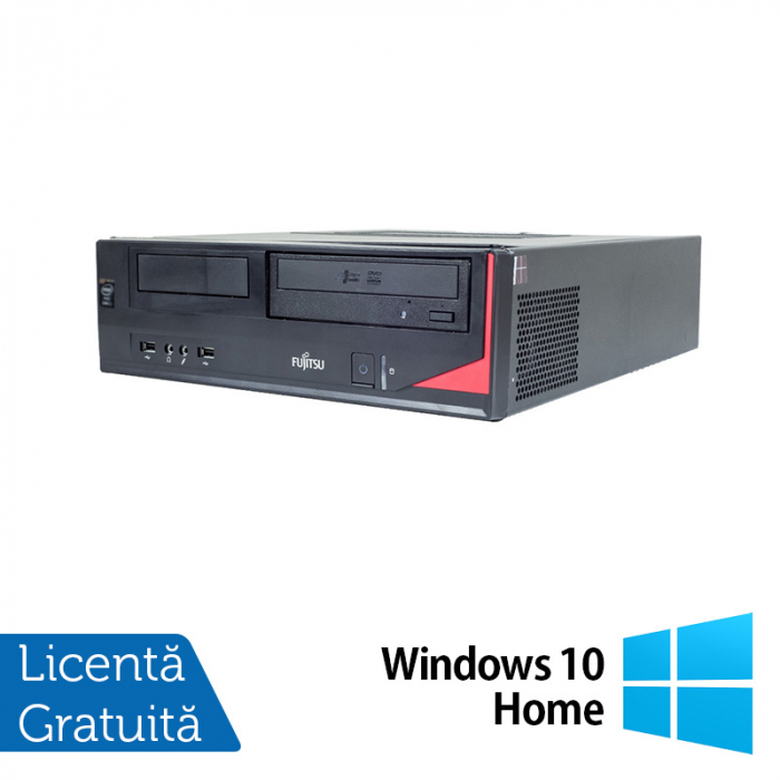 Calculator Fujitsu E420 Desktop, Intel Core i5-4460 3.20GHz, 4GB DDR3, 500GB SATA, DVD-RW + Windows 10 Home [1]