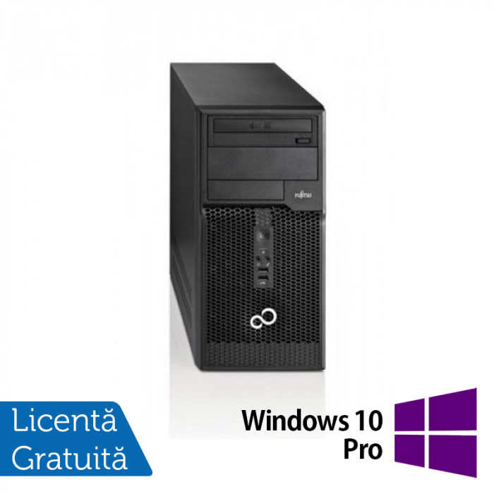 Calculator Fujitsu Siemens Esprimo P510 Tower, Intel Pentium G2020 2.90GHz, 4GB DDR3, 500GB SATA, DVD-RW + Windows 10 Pro [1]