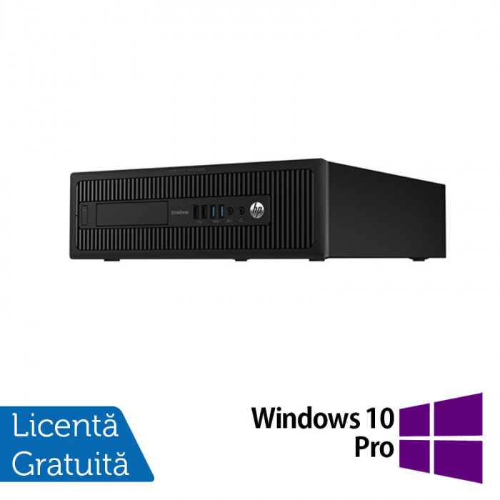 Calculator HP EliteDesk 800 G1 SFF, Intel Core i3-4130 3.40GHz, 4GB DDR3, 500GB SATA + Windows 10 Pro [1]