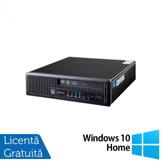 Calculator HP EliteDesk 800 G1 USDT, Intel Core i5-4570S 2.90GHz, 8GB DDR3, 240GB SSD, DVD-ROM + Windows 10 Home [1]