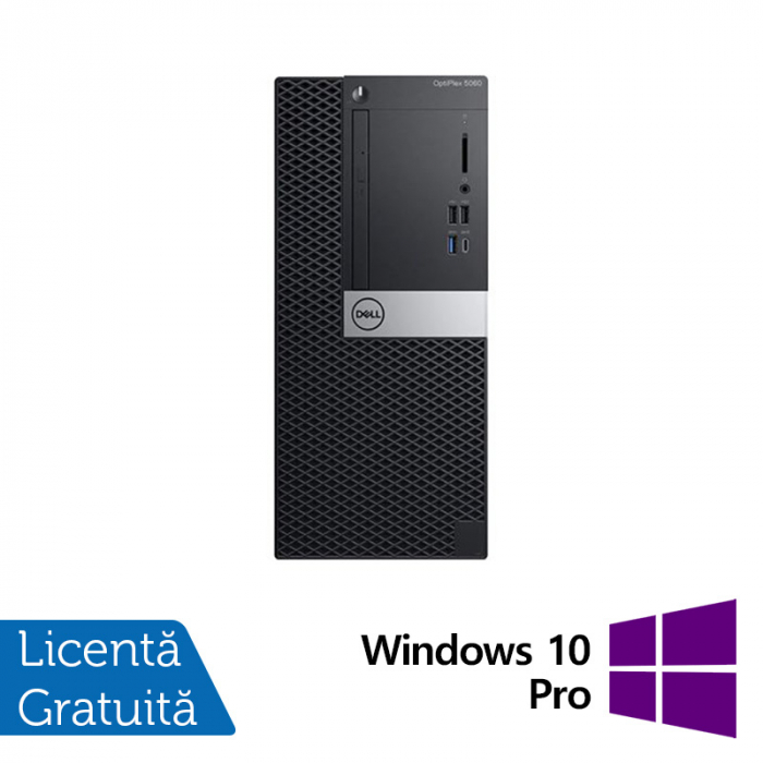 Calculator Refurbished DELL OptiPlex 5060 Tower, Intel Core i5-8400 2.80 - 4.00GHz, 8GB DDR4, 256GB SSD + Windows 10 Pro [1]