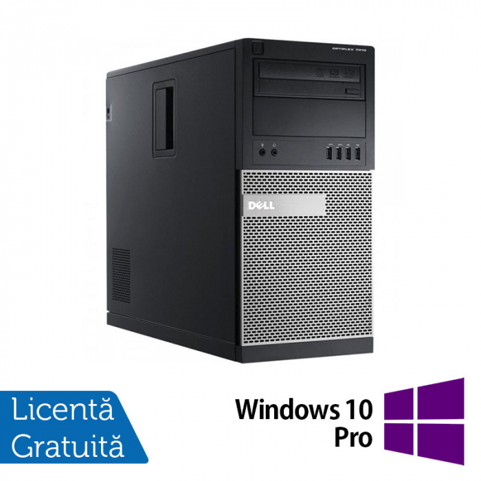 Calculator Refurbished Dell OptiPlex 7010 Tower, Intel Core i3-3220 3.30GHz, 8GB DDR3, 240GB SSD, DVD-RW + Windows 10 Pro [1]