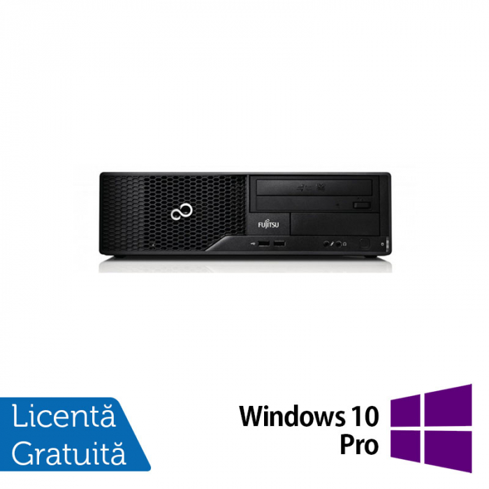 Calculator Refurbished Fujitsu Esprimo E510 Desktop, Intel Core i3-3220 3.30GHz, 4GB DDR3, 500GB HDD, DVD-RW + Windows 10 Pro [1]