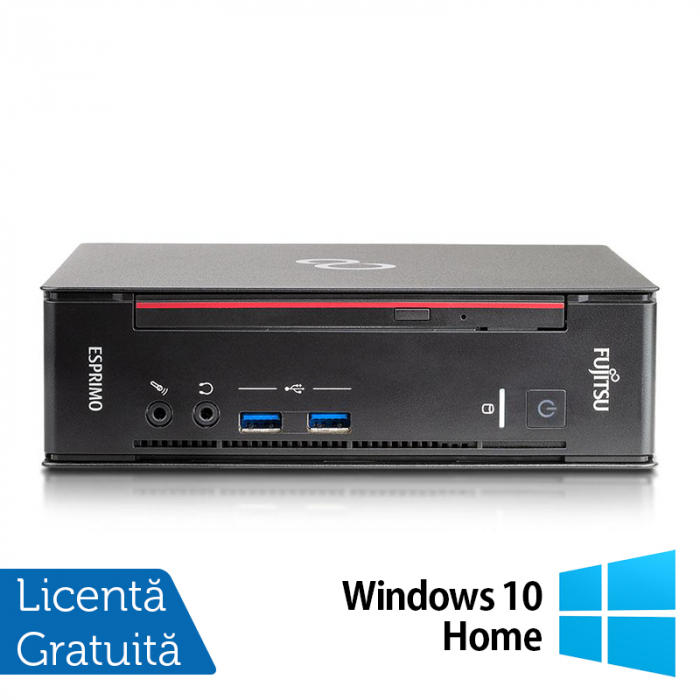 Calculator Refurbished Fujitsu Esprimo Q556 Mini PC, Intel Core i5-6400T 2.20GHz, 8GB DDR4, 500GB SATA + Windows 10 Home [1]