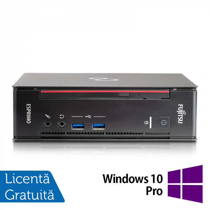 Calculator Refurbished Fujitsu Esprimo Q556 Mini PC, Intel Core i5-6400T 2.20GHz, 8GB DDR4, 500GB SATA + Windows 10 Pro [1]