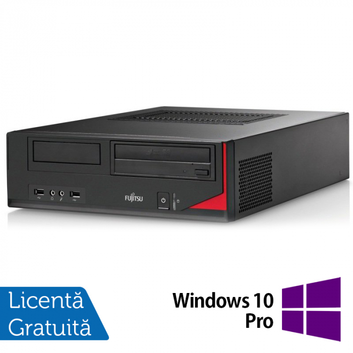 Calculator FUJITSU SIEMENS E410 Desktop, Intel Core i3-3220 3.30GHz, 4GB DDR3, 500GB SATA, DVD-RW + Windows 10 Pro [1]