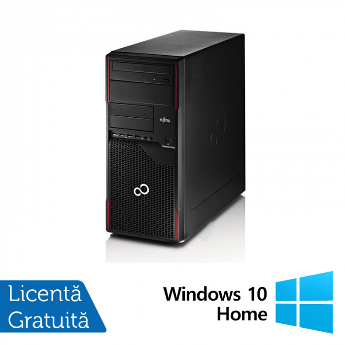 Calculator Refurbished FUJITSU SIEMENS Esprimo P710 Tower, Intel Pentium G2020 2.90GHz, 4GB DDR3, 250GB HDD, DVD-ROM + Windows 10 Home [1]