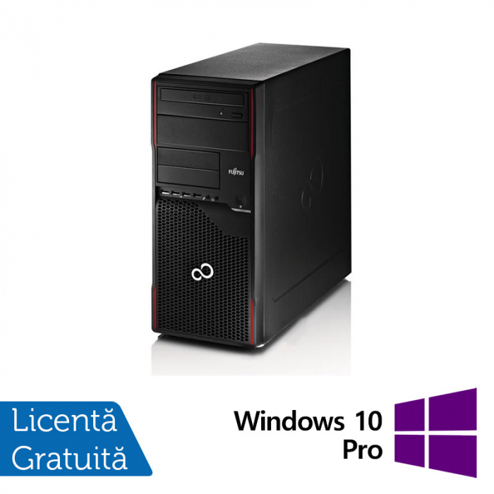Calculator Refurbished FUJITSU SIEMENS Esprimo P710 Tower, Intel Pentium G2020 2.90GHz, 4GB DDR3, 250GB HDD, DVD-ROM + Windows 10 Pro [1]