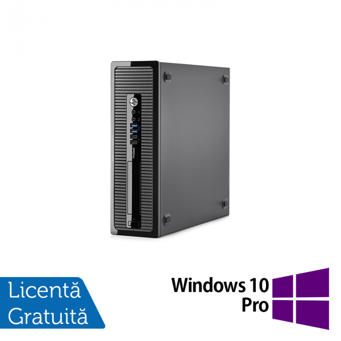 Calculator Refurbished HP 400 G1 SFF, Intel Core i3-4130 3.40GHz, 8GB DDR3, 120GB SSD, DVD-RW + Windows 10 Pro [1]