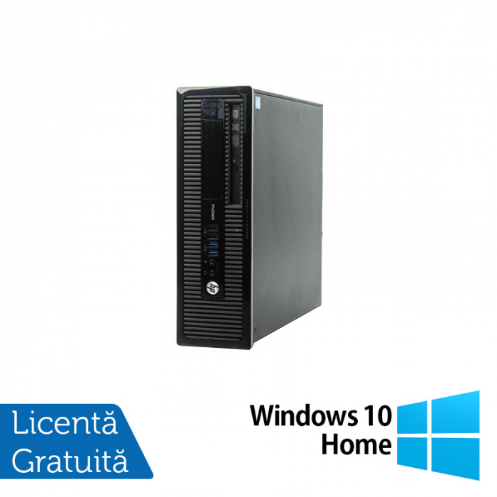 Calculator Refurbished HP 400 G1 SFF, Intel Core i3-4130 3.40GHz, 8GB DDR3, 500GB SATA, DVD-RW + Windows 10 Home [1]