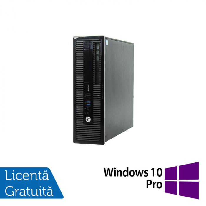 Calculator Refurbished HP 400 G1 SFF, Intel Core i5-4570 3.20GHz, 8GB DDR3, 120GB SSD, DVD-RW + Windows 10 Pro [1]
