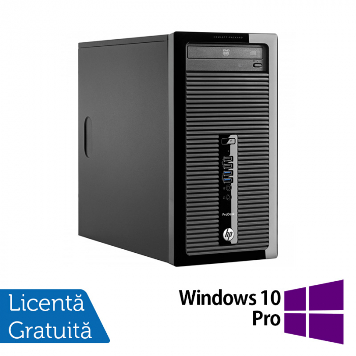 Calculator Refurbished HP 400 G1 Tower, Intel Core i3-4130 3.40GHz, 8GB DDR3, 240GB SSD + Windows 10 Pro [1]